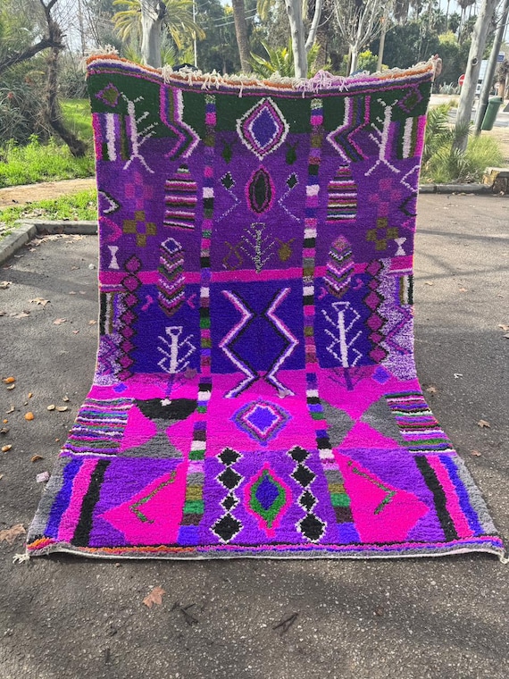 Amazing Moroccan Pink Rug ;Custom Bohemian Rugs ;Wool Rug Green ; Quality Handmade Morrocan Rug ;Personalize Gifts For Home Decor ; Rug Blue