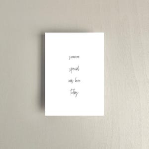 Postkarte, Someone Special Was Born Today