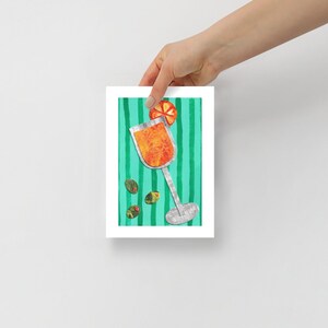 Letni Aperol Spritz Collage / Wydruk artystyczny