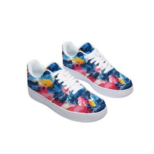 Custom Paint Party Air Force 1 Inspired Shoes (NOT AF1) - Handcrafted Custom Printed Unisex Sneakers