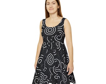 Celestial Swirl Women's Skater Dress (AOP)