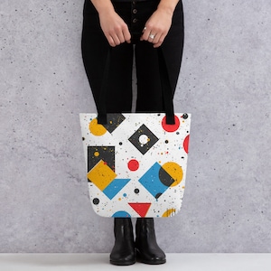Geo Splatter Tote Bag