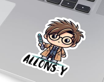 Allons-y! Dr Who Sticker