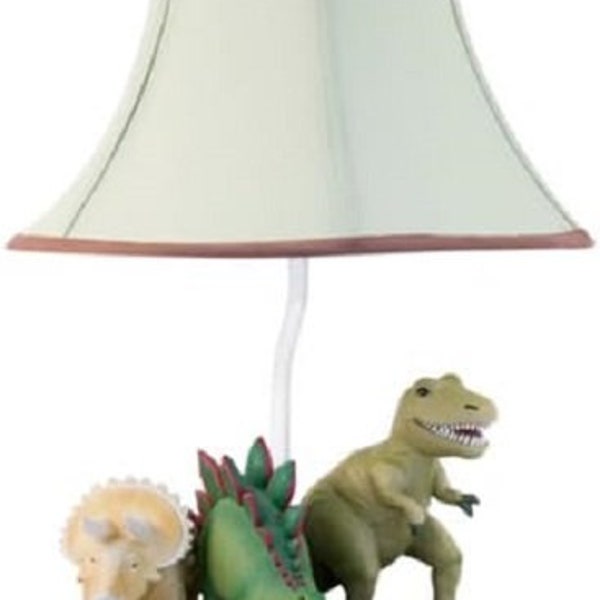 Bright Lights Dinosaur Table Lamp - Fantastic Hand Painted Details