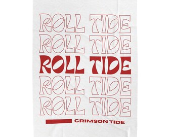 Roll Tide Alabama Crimson Tide Velvet Plush Blanket