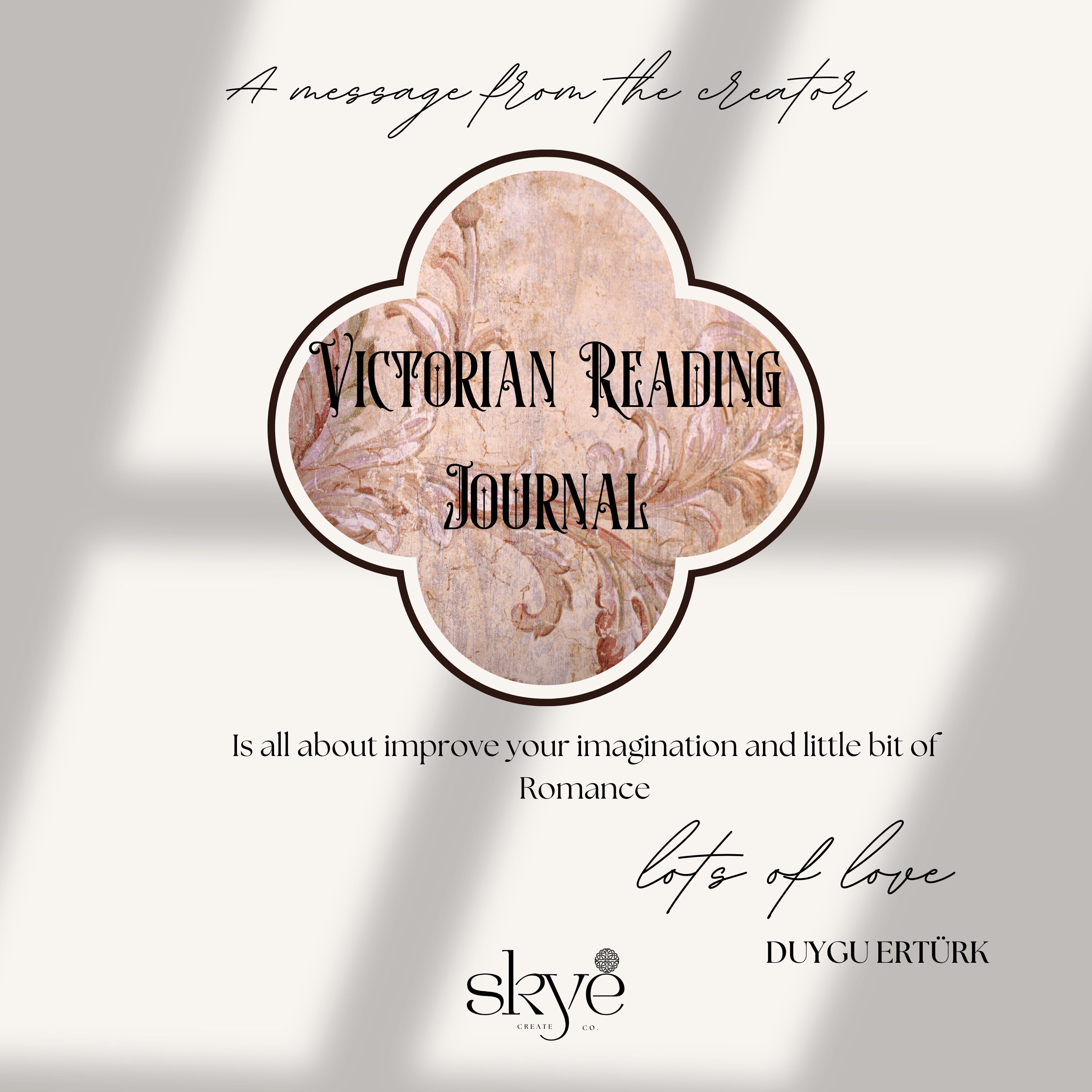 Victorian Reading Journal, Digital Reading Planner, Ipad,reading ...