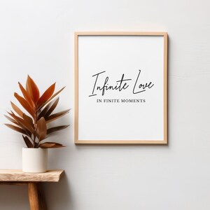 Infinite Love | Digital Wall Art | Downloadable Digital Print | Wall Art Print | Love Quote Art | Romantic Art