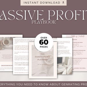 Passive Profit Playbook with Master Resell Rights (MRR) + Private Label Rights (PLR) Done For You Guide DFY Digital Product