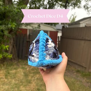 D4 Dice Crochet Pattern