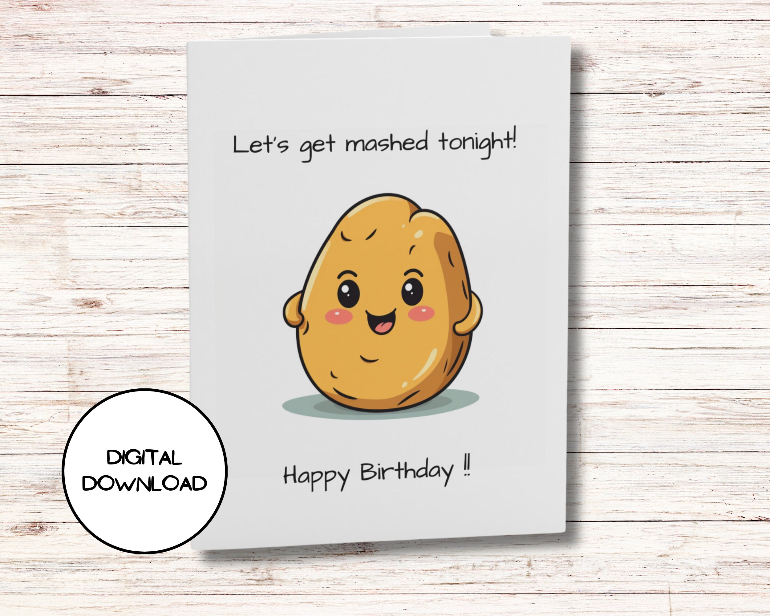 Wee Blue Coo Geburtstagskarte „Happy Birthday Du Alte Kartoffel“ – Humorvoll, 17,5x12,5 Cm, Aus Nachhaltigem Karton