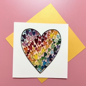 Handgemachte Valentinstag Karte - Personalisierte Liebesnotiz für Sie oder Ihn - Personalisierbares romantisches Geschenk - Einzigartige Grußkarte