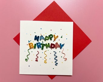 Handmade Happy birthday card