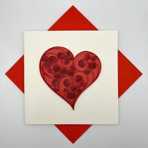 Tarjeta de San Valentín hecha a mano - Nota de amor personalizada para él o ella - Regalo romántico personalizable - Tarjeta de felicitación única