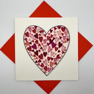 Tarjeta de San Valentín hecha a mano - Nota de amor personalizada para él o ella - Regalo romántico personalizable - Tarjeta de felicitación única