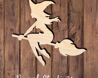 Witch Flying 004DS Halloween Yard Decor-Spooky Silhouette for Fall Decorating-Witch Silhouette for DIY Crafts-Party Props-Fall Decoration