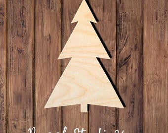 Christmas Tree 007DS Wood cut out |Personalized | Laser cut | Home Decor | Gift |Crafts |DIY |Unfinished Wood |Many Sizes Available.