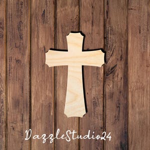 Cross 004DS-Faith Craft supplies-Baptism Gifts-Rustic Farmhouse Cross-Homemade crosses & Christian decor-Religious Gifts.