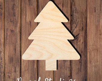 Christmas Tree 004DS Wood cut out |Personalized | Laser cut | Home Decor | Gift |Crafts |DIY |Unfinished Wood |Many Sizes Available.