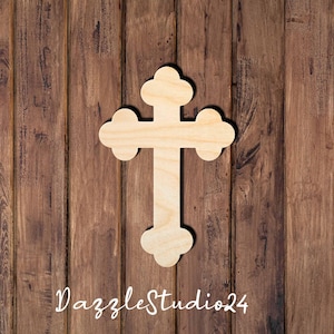 Cross 003DS Faith Inspired Gift-Homemade Cross & Christian Decor-Cross Cutout for Crafts-Rustic Farmhouse Cross-Baptism Gift-Religious Cross