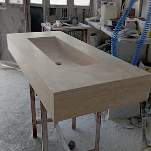 Travertine Sink, Special Order Travertine Sink, Bathroom Sink, Bathroom Decor, Marble Sink, Vanity Sink, Powder Room Sink