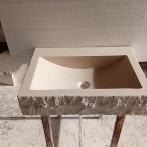 Travertine Sink, Special Order Travertine Sink, Bathroom Sink, Bathroom Decor, Marble Sink, Vanity Sink, Powder Room Sink