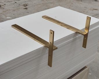 Hochleistungsmetallregalhalterungen, minimalistische moderne schwimmende Regalhalterungshardware