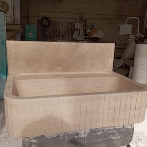 Ready To Ship, Travertine Sink, Special Order Travertine Sink, Bathroom Sink, Bathroom Decor, Marble Sink, Vanity Sink, Powder Room Sink