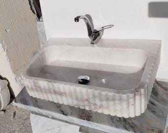 Carrara marmor handfat: Kommod, toalett