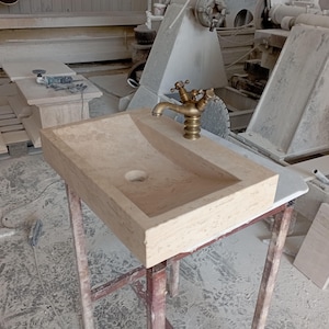 Travertine Sink, Special Order Travertine Sink, Bathroom Sink, Bathroom Decor, Marble Sink, Vanity Sink, Powder Room Sink