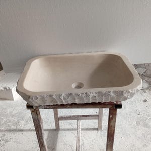Travertine Sink, Special Order Travertine Sink, Bathroom Sink, Bathroom Decor, Marble Sink, Vanity Sink, Powder Room Sink