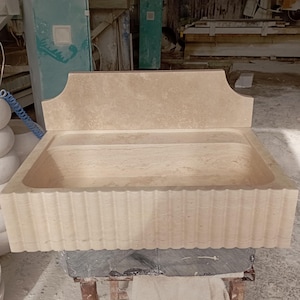 Ready To Ship, Travertine Sink, Special Order Travertine Sink, Bathroom Sink, Bathroom Decor, Marble Sink, Vanity Sink, Powder Room Sink