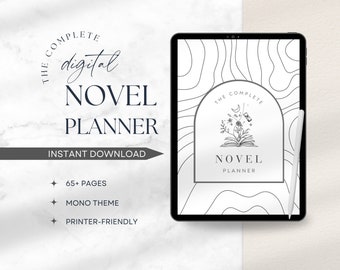 Planificador de novelas digitales completo / Goodnotes Notability, etc. / Más de 65 páginas para planificar, escribir y publicar su libro / NaNoWriMo / Plantillas de autor