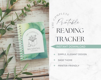 Printable Reading Tracker Journal | Reading Journal Bundle | Book Tracker | Book Journal | Reading Planner | Reading Tracker | Reading Log