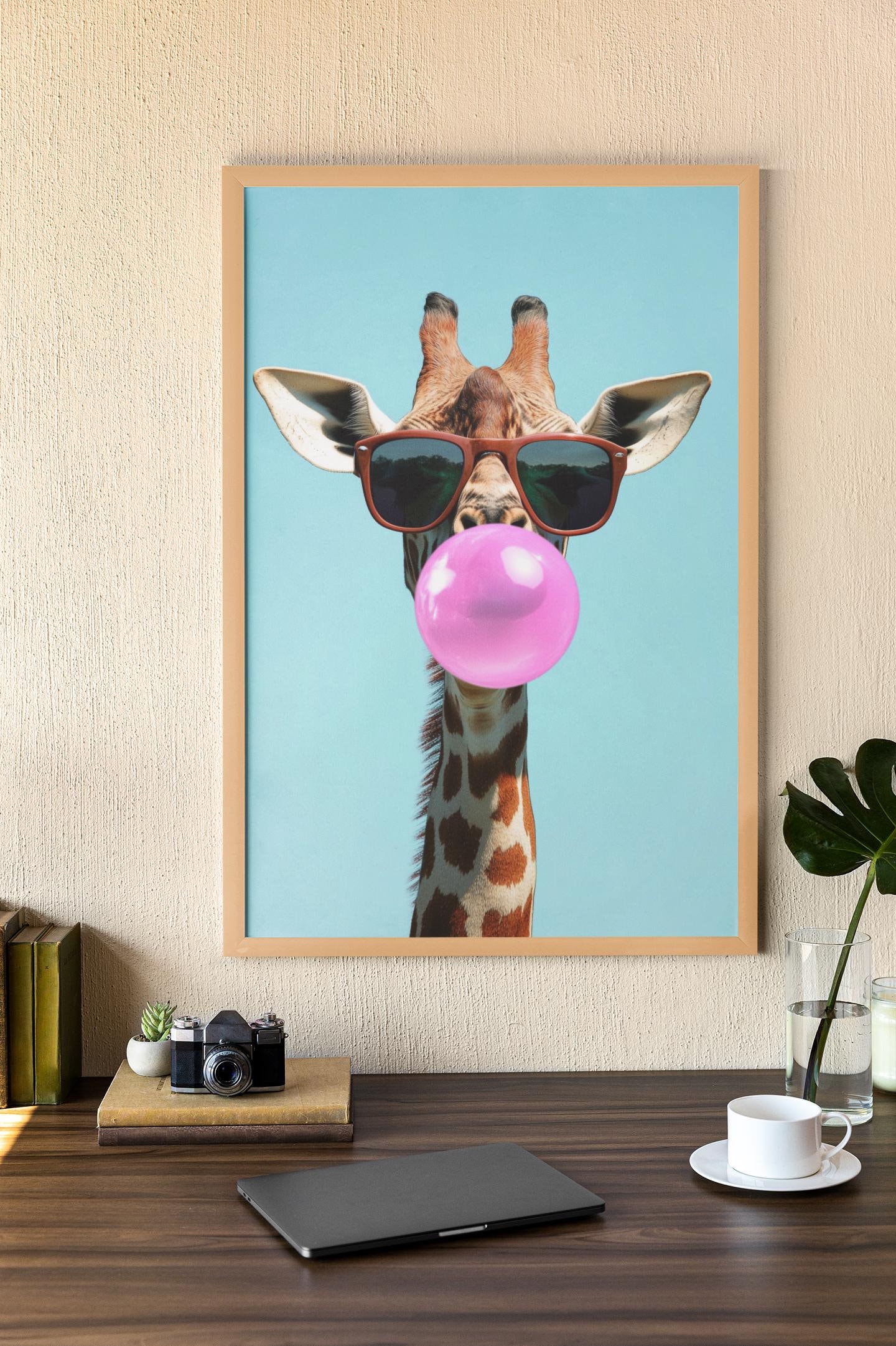 Giraffe with bubble - Etsy México, image size:1440x2162