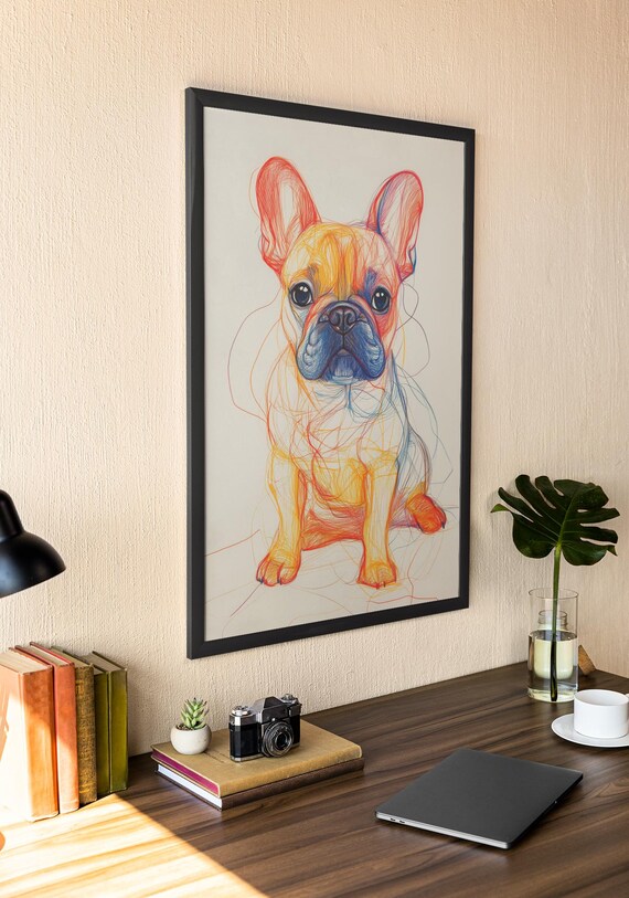 フレンチブルドック メガネ アート 絵画 新品 フレンチブルドック メガネ アート 絵画 新品 Luna and New York City