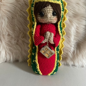 virgen mary crochet doll - muñeca de tejido virgen maria