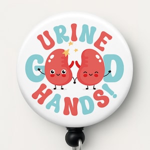 Kidney Badge Reel for Nephrologist, Cute Handmade Dialysis Badge Reel, Kidney Donor Gift Under 20, Nephrology Badge Holder