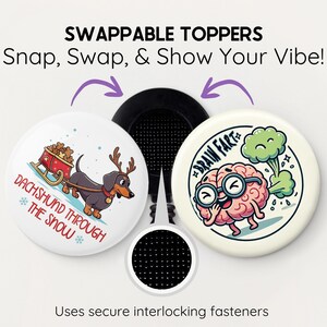 Funny Brain Badge Reel: Neurology Nurse Gift, Quirky Neuro Science image 3