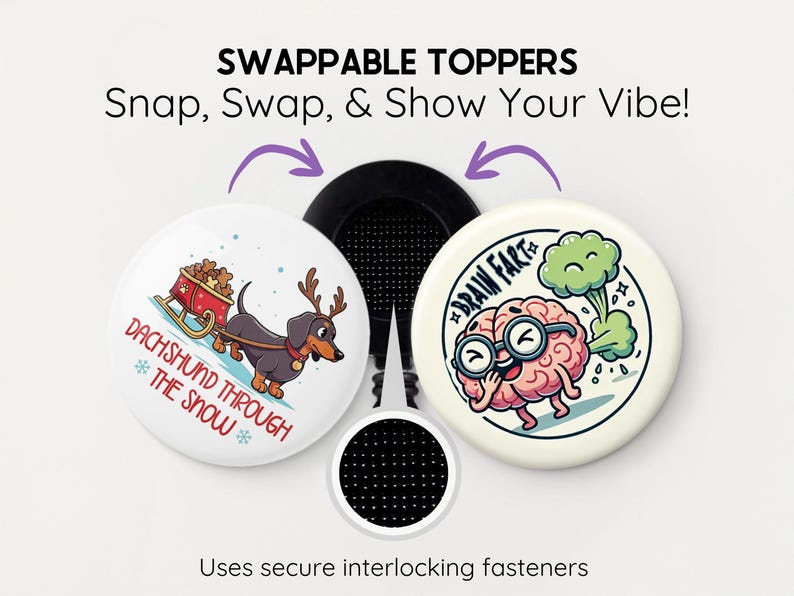 Funny Brain Badge Reel: Neurology Nurse Gift, Quirky Neuro Science image 3