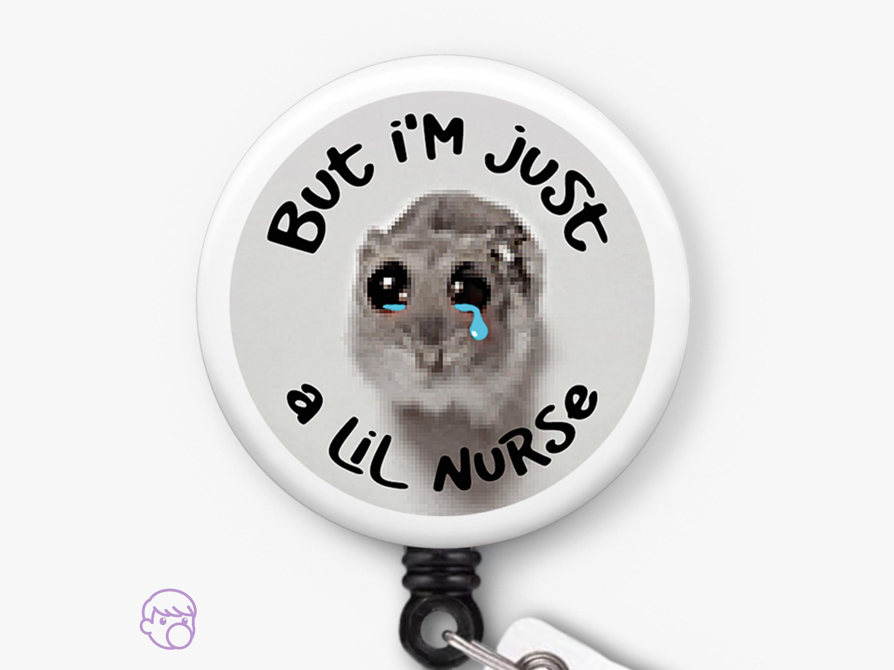 Funny Nurse Badge Reel - 'Don't Hate Me Because I'm A Little Cooler' Retractable ID Holder With 24" Cord & Alligator Clip - View #6
