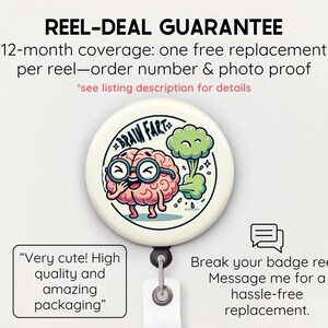 Funny Brain Badge Reel: Neurology Nurse Gift, Quirky Neuro Science image 10