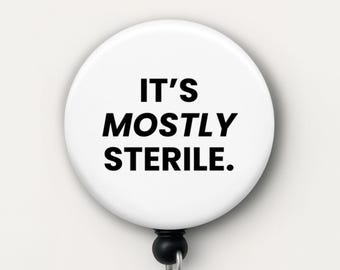 Funny OR Badge Reel, Surgical Tech Gift, Retractable ID Holder