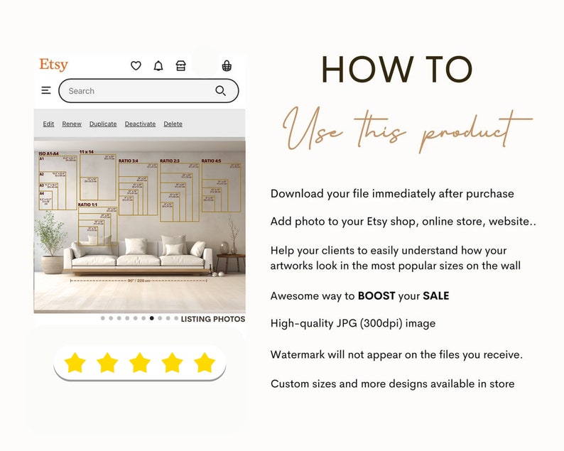 Wall Art Size Guide, Frame Size Guide, Print Size Guide, Comparison ...