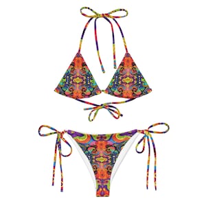 Conjunto de bikini de tiras psicodélico Mindtrip Madness