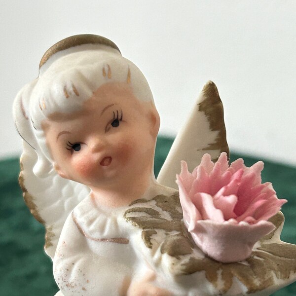 Vintage Lefton May Birthday Angel