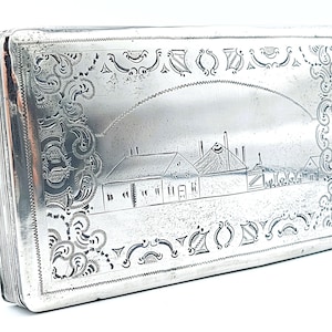 meijer tobacco Antique Silver Tobacco Box, B. Meijer / Schoonhoven, Middelburg, 19th  Century