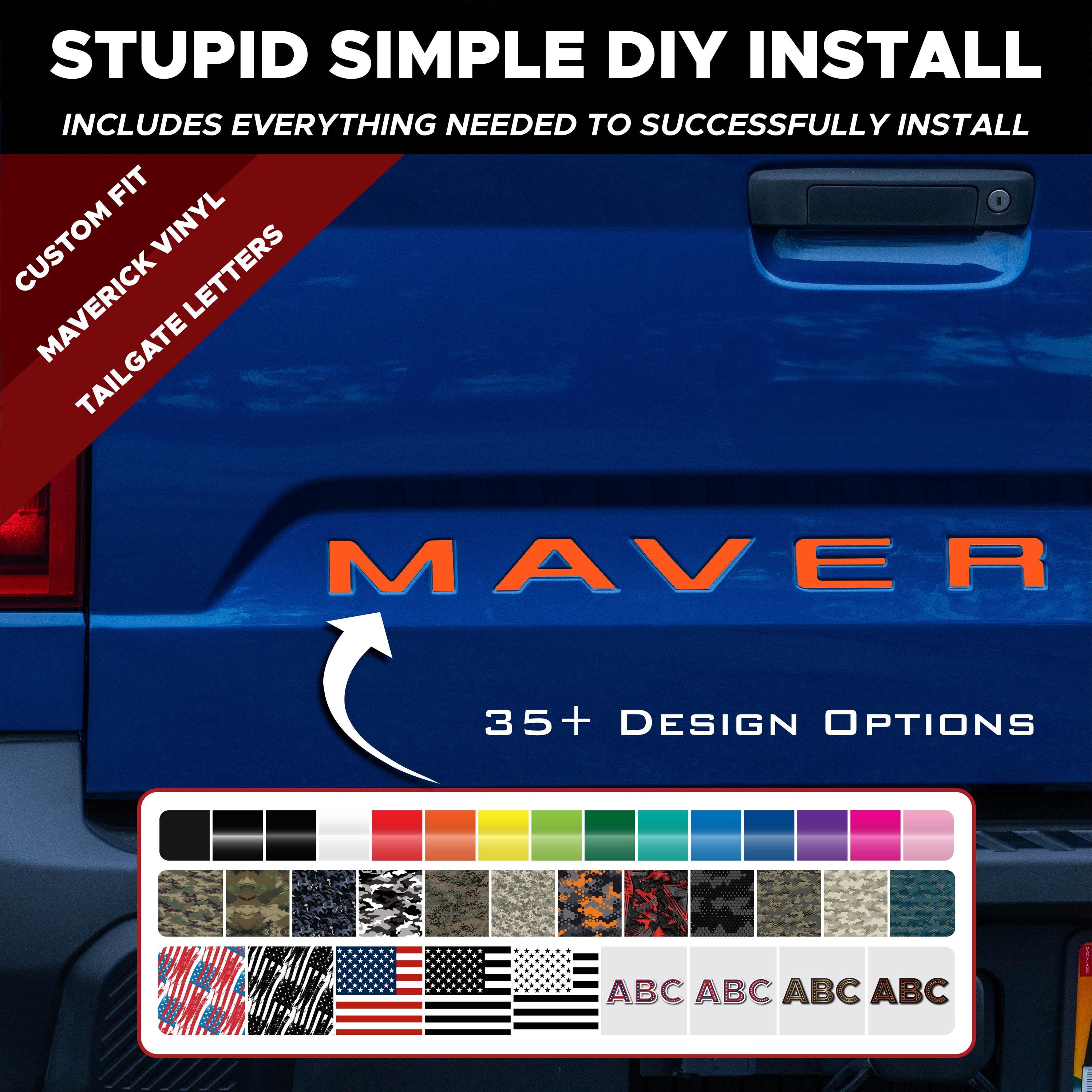 F-150 Tailgate Insert Letters; Matte Black (18-20 F-150 W/o Tailgate - Foto 11