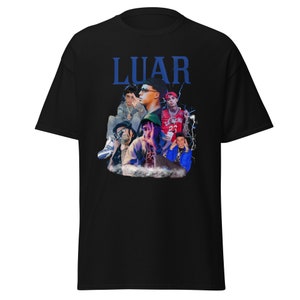 Luar la L シンガー メンズ T シャツ、ヴィンテージ Luar la L T シャツ、シンガー T シャツ、Anuel aa