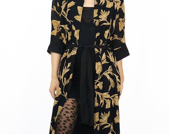 Dress Kimono, Upcycled Bohemian Jacket