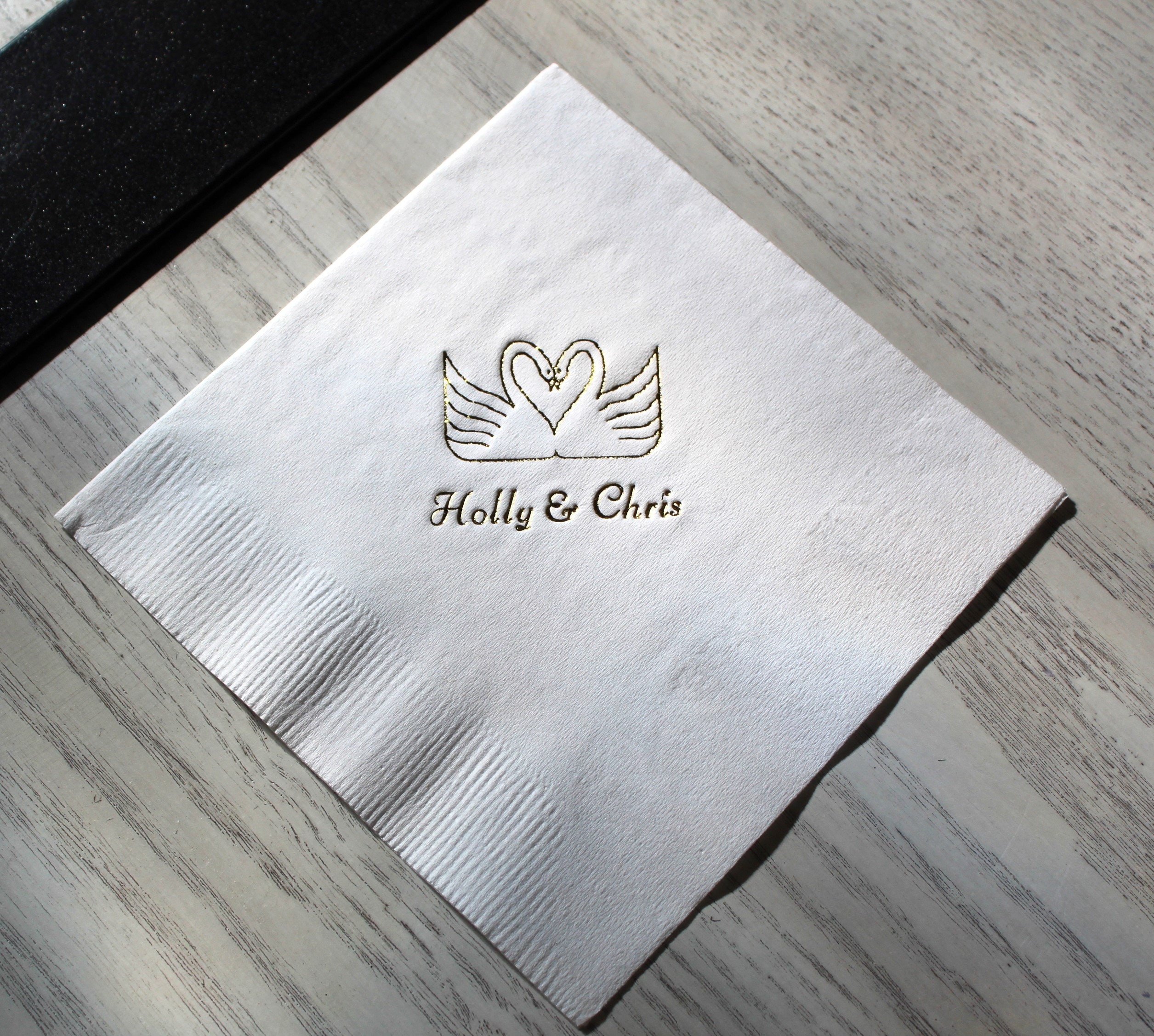 50 Personalized Beverage Napkins Custom Cocktail Napkins for Birthday Wedding Baby Shower Graduation Party
